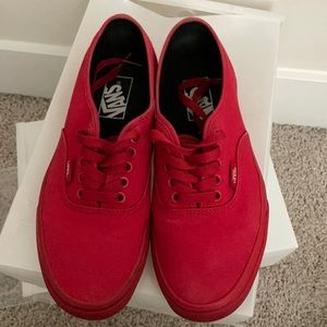 All red vans